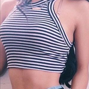 Urban Outfitters Truly Madly Deeply rib high neck tank